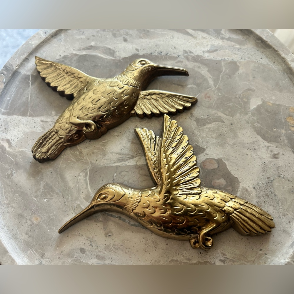 Vintage Homco Hummingbird Wall Art